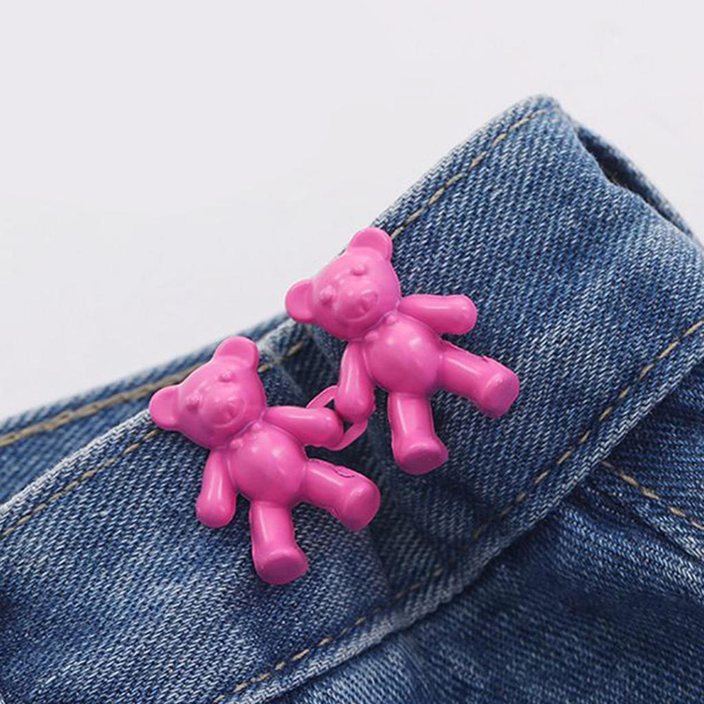 Брюки «Медведь» Пряжка на талии Регулируемые булавки на джинсовых пуговицах Съемный пояс Затягивающий пояс Зажимы для брюк Джинсовые пуговицы не требуют шитья