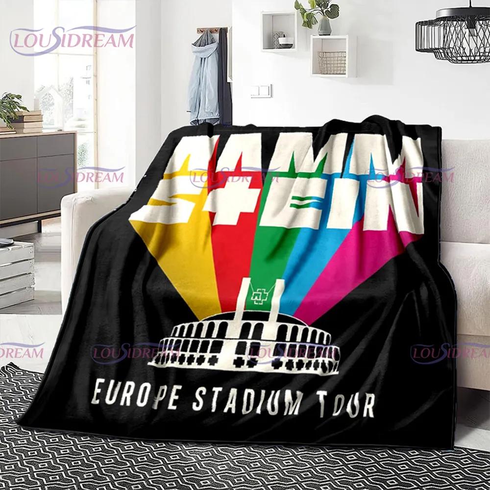 3D R-Rammstein Heavy Metal Band, мягкое плюшевое одеяло, фланелевое одеяло, одеяло для гостиной, спальни, кровати, дивана, вентилятора, одеяло