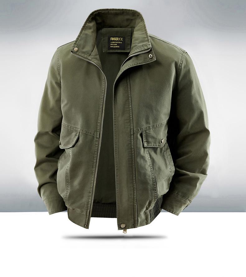 2026 Men's Jeep Style Thin Workwear Jacket - Outdoor Stand Collar