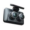 3 Cameras Dash Cam 4in Clear Car Rearview Mirror Car Video Recording Camcorder Wide Angle Car