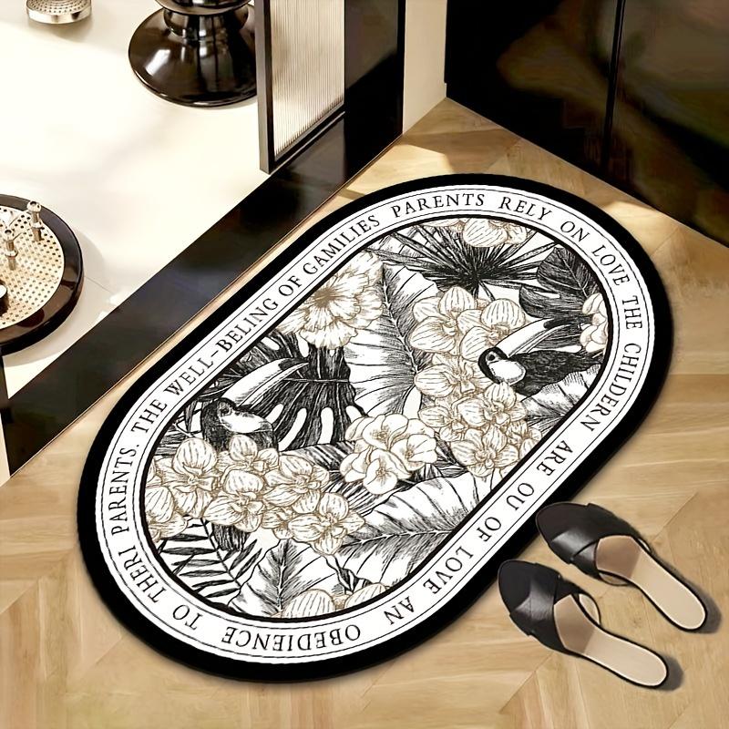 Счастливый Роскошный Высококачественный Коврик для Ванной Впитывающий Напольный Коврик Нескользящий Износостойкий Придверный Коврик Ковер для Спальни Гостиной Домашний Декор