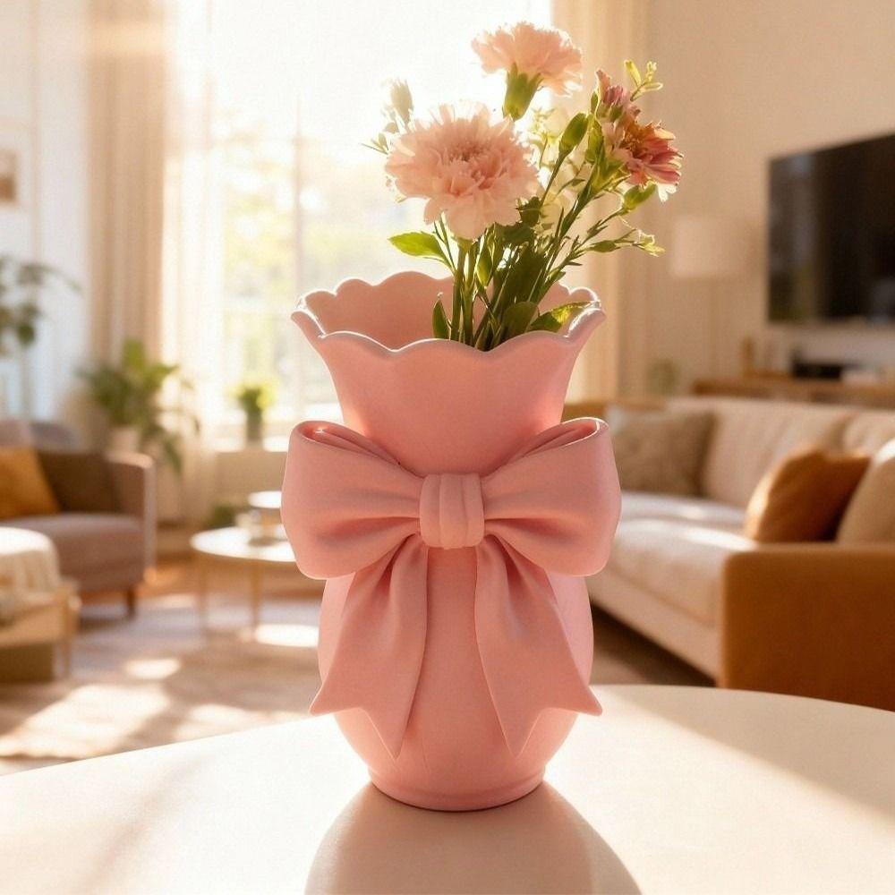Twisted Design Flower Arrangement Container Tabletop Flower Pot Office Tabletop Ornaments