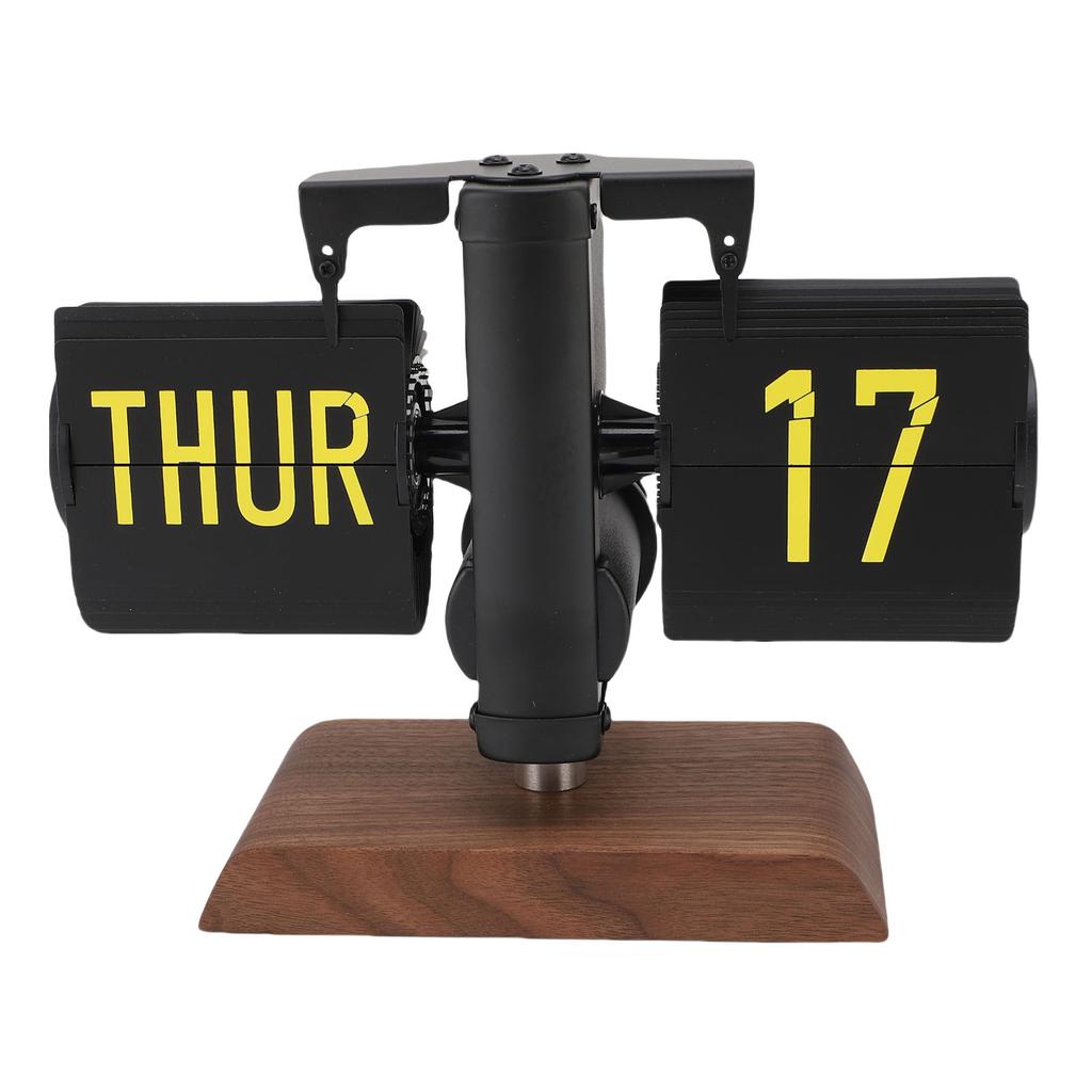 Автоматические перекидные настольные часы 12-часовой формат отображения Ретро стиль Цифровые перекидные настольные часы с большими цифрами Декор для