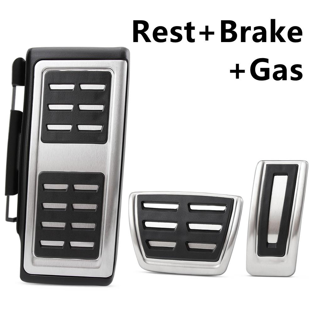 Автоматические педали из нержавеющей стали, чехол для педали газа и тормоза для Volkswagen VW Golf 7 7,5 MK7 MK7.5 Golf7 Golf7.5 Golf 8 MK8 Golf8 LHD