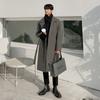 Мужской длинный тренд выше колена утолщенный хлопковый средний и длинный тренчкот свободное пальто