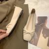 2025 новые туфли кэжуал Doudou женские французские дышащие на плоской подошве с мягкой подошвой туфли бабушки ladyshoes элегантные на мягкой подошве одинарные туфли лето