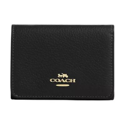 Signature Canvas Логотип-буква Дизайн с цветовыми блоками Кожаный держатель для карт Кошелек Женский кошелек Черный CZ034-IMXAQ