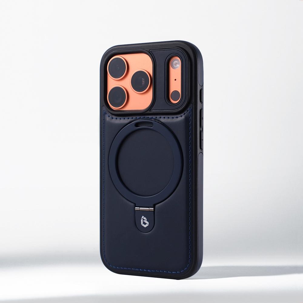 Бизнес Магнитное Кольцо-подставка Кожаный Чехол Для iPhone 17 Pro Max Air 16 15 14 13 12 Plus Для Magsafe Беспроводной Зарядки Защитный Бампер