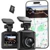 Avylet Dash Cam with Front Smartphone 2K 1440P External GPS Module Parking WDR Image Engine Automatic Continuous Impact Motion LCD Flexible Easy