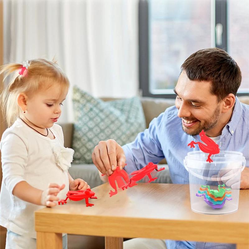 1-20 шт. Игрушка-прыгучая лягушка для родителей и детей, прыгающие лягушки, игрушка для снятия стресса для детей, подарок на день рождения