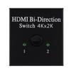 Сплиттер 4K, совместимый с HDMI, двунаправленный KVM-переключатель 1x2-2x1, выход 2 в 1 для PS4-3, ТВ-бокса [1505334]