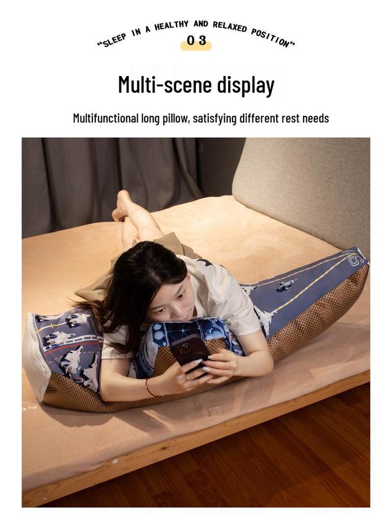 Плюшевый набор для сна и одеяло в виде самолета - Подушка для офиса или дома