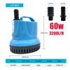 10/18/25/45/60/85W 600-4500L/H Submersible Water Pump 220V Aquarium Tank Water Tank Spout Temperature Control Cleaning Bottom Suction Pump