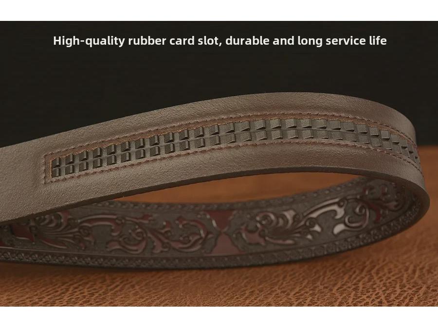 Men's Cross-Border Eagle Buckle Cowhide Belt - Personalized Carved Casual Jeans Accessory