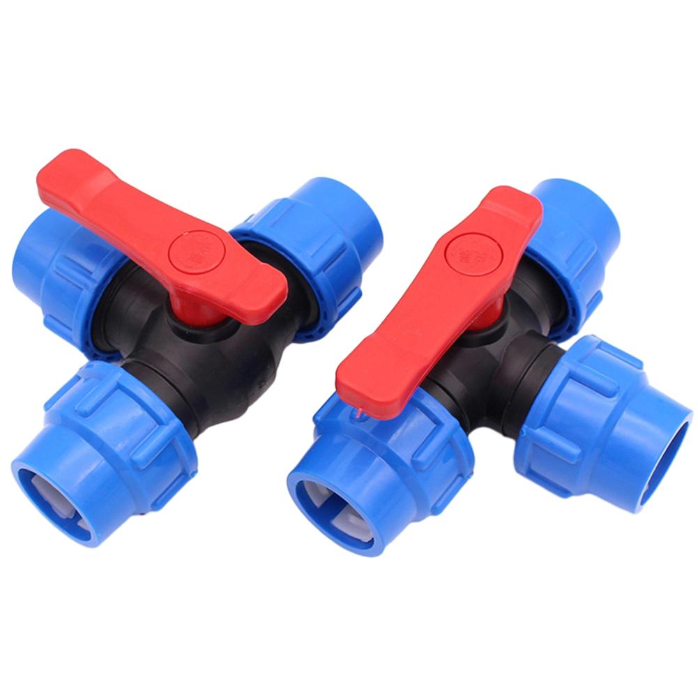 1Pcs Ball Valve 20/25/32/40/50mm 20mm-50mm Black+Blue