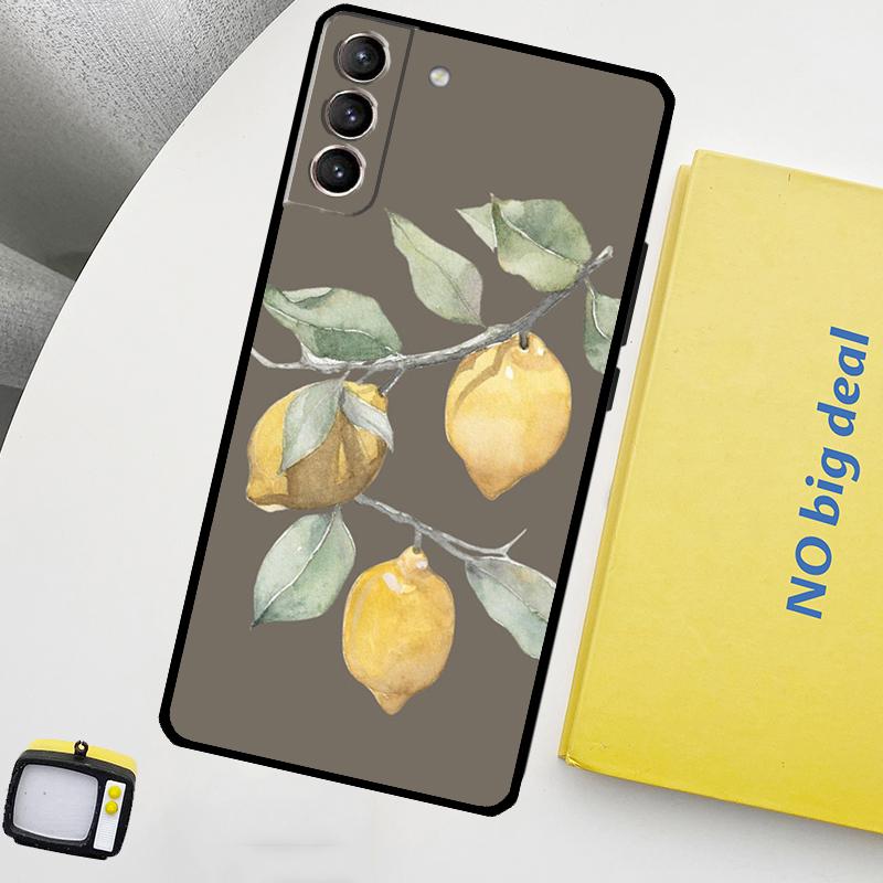 Lemon Fruit Cover For Samsung Galaxy S22 S23 Ultra Note 20 10 Plus S9 S10 S20 S21 S23 FE Phone Case