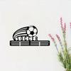 Charming Soccer Medal Display - Metal Wall Art. A Delightful Holder for Football Awards and Ribbons, Ideal for Team Gifts.