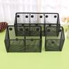 Metal Wire Mesh Magnetic Basket Storage Box Blackboard Chalk Pen Pencil Makeup