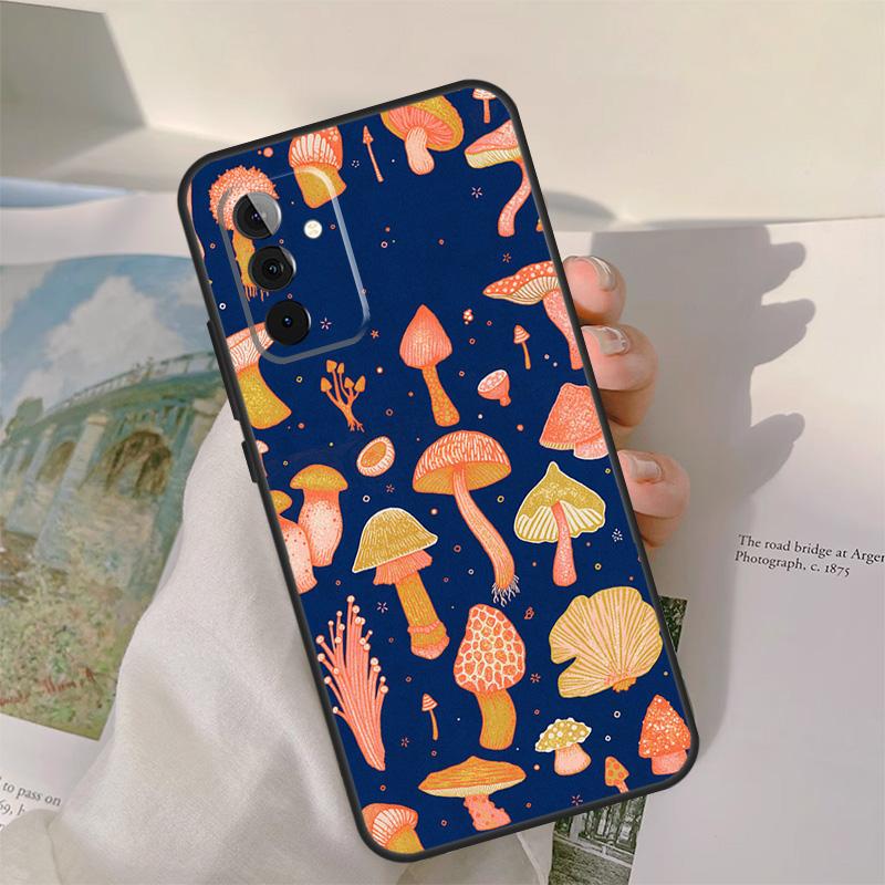 Mushroom Pattern Case For Samsung Galaxy A54 A34 A14 A06 A16 A26 A36 A56 A12 A32 A52 A13 A33 A53 A15 A35 A55