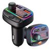 Автомобильный Bluetooth MP3-плеер, быстрая зарядка, разноцветная подсветка, многофункциональный FM-передатчик с зарядным устройством QC3.0