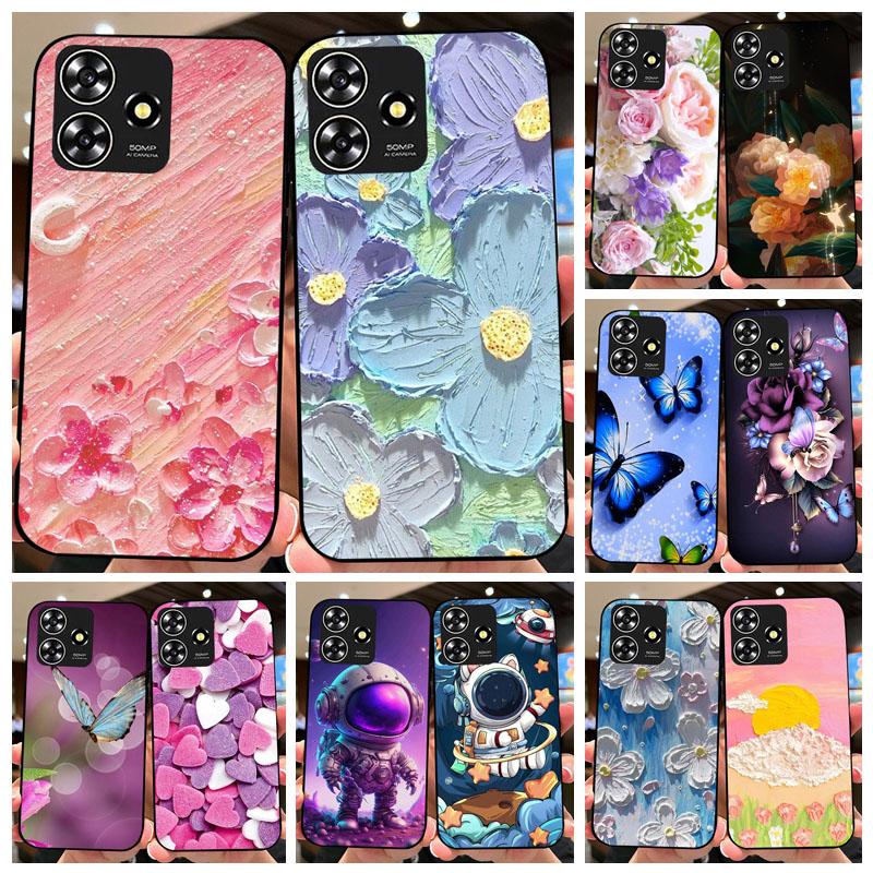 Cases For ZTE Blade V50 Smart Cute Astronaut Fashion Shockproof Soft Bumper For ZTE V50 Design 4G Coque For ZTE Axon 50 Lite