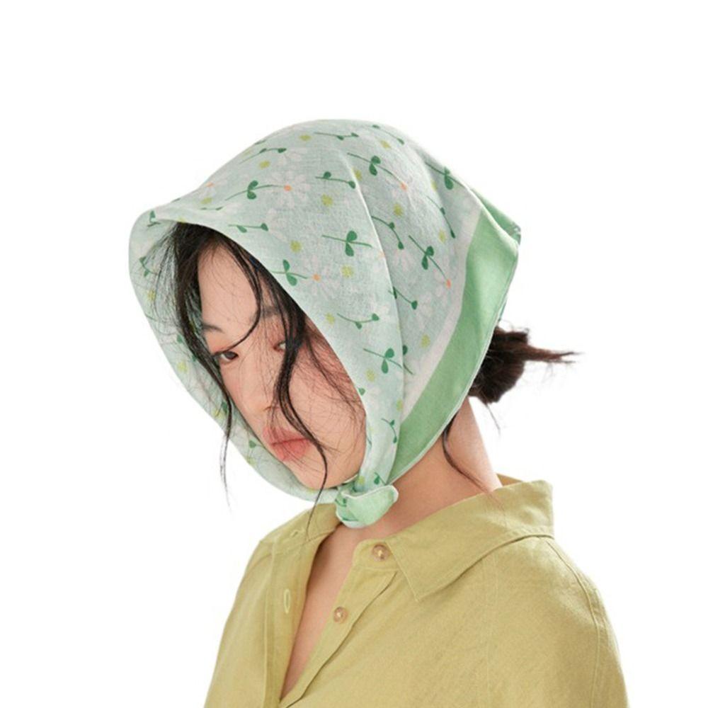 Bandanas Scarf Accessories Hair Band Square Scarf Flower Silk Scarf Female Printed Scarf
