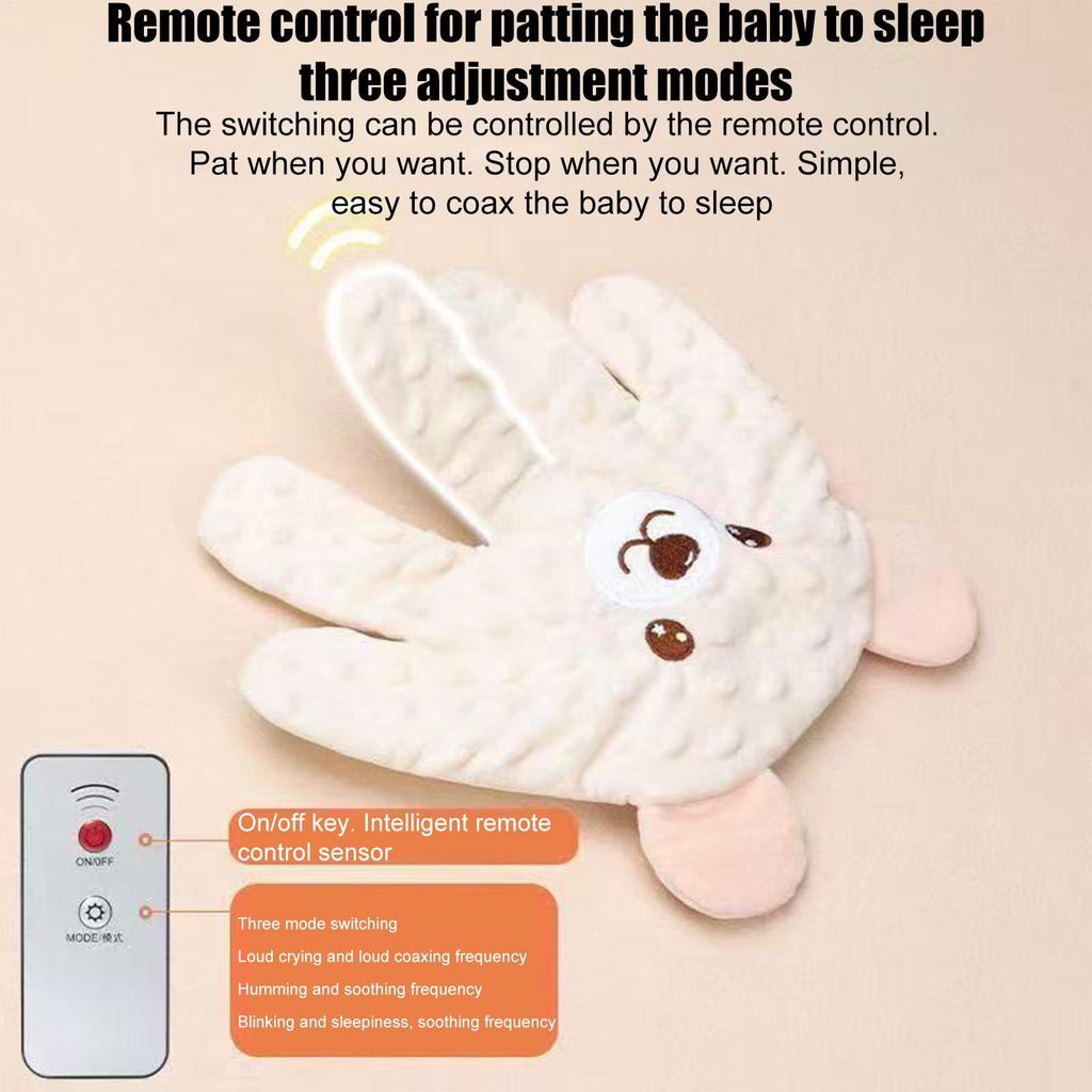 Baby Patter For Baby Startle Prevention Sleep Aid Companion Automatic Palm Patting Sleeping Pillow Soothing Toys  for Boys Girls