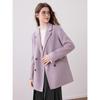 Betu Women's 2025 Autumn Mid-length Double-faced Wool Coat