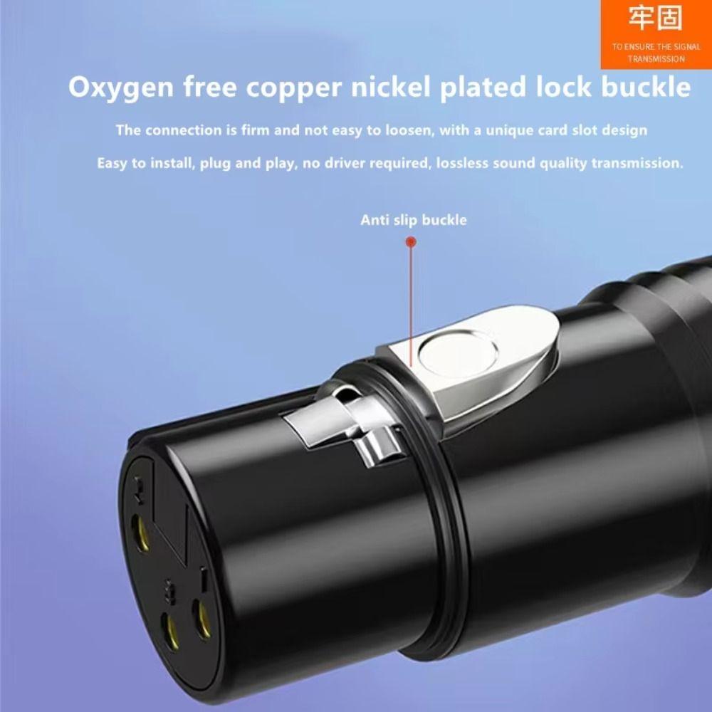 OFC XLR Аудиокабель 3-контактный XLR Аудиолиния Стерео Балансный Кабель Усилители Удлинительный кабель XLR