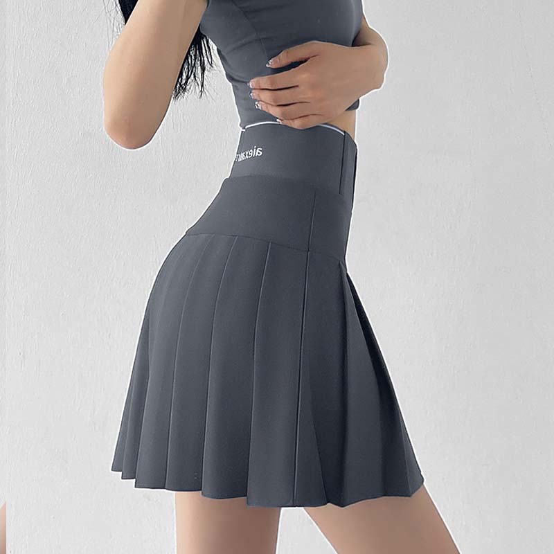 Юбка-трапеция в складку для женщин, осень-зима, узкие шорты с высокой талией, винтажная одежда больших размеров в корейском стиле