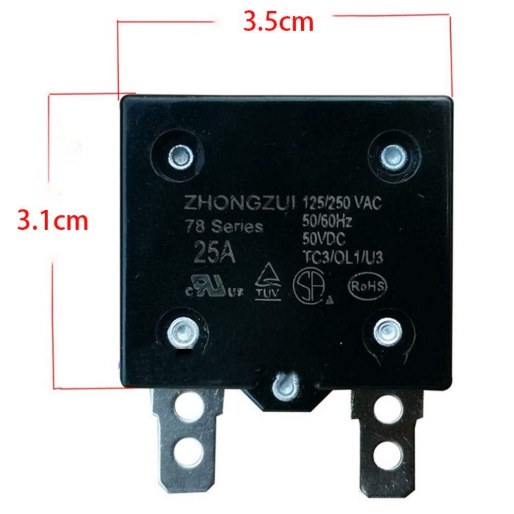 Children's RC Toys 7A 10A 15A Reset The Relay Current Overload Protector Therma Switch Relay Fuse