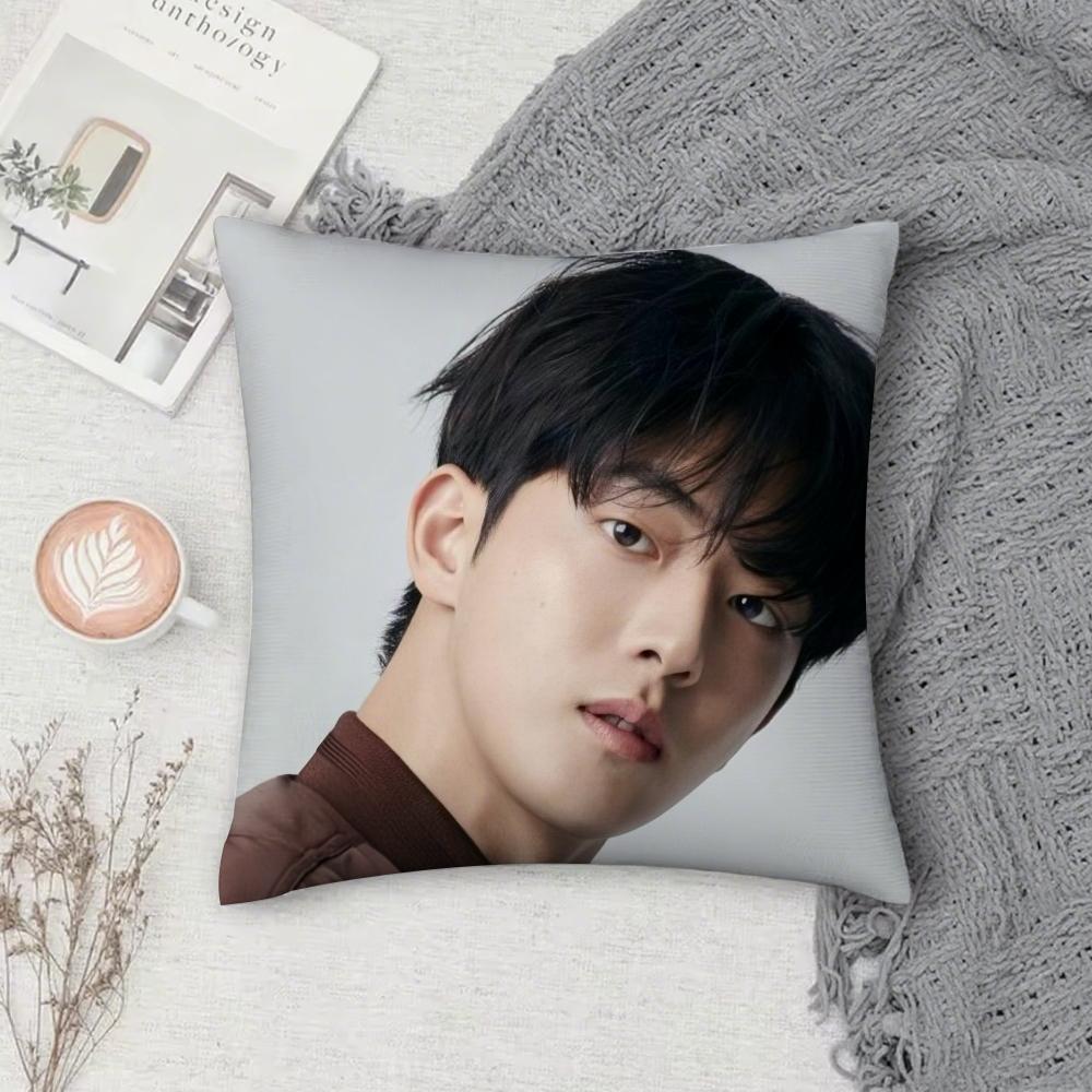 Корея Актер Модель J-Joo Hyuk Nam Наволочка Квадратная Двусторонняя Печать Короткий Плюш Диванная Подушка Подушка для Прикроватной Тумбочки