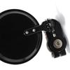 2 Pcs Motorcycle Rearview Mirror Round Folding Bar End Rear View Side Mirror Black for 78in Outer