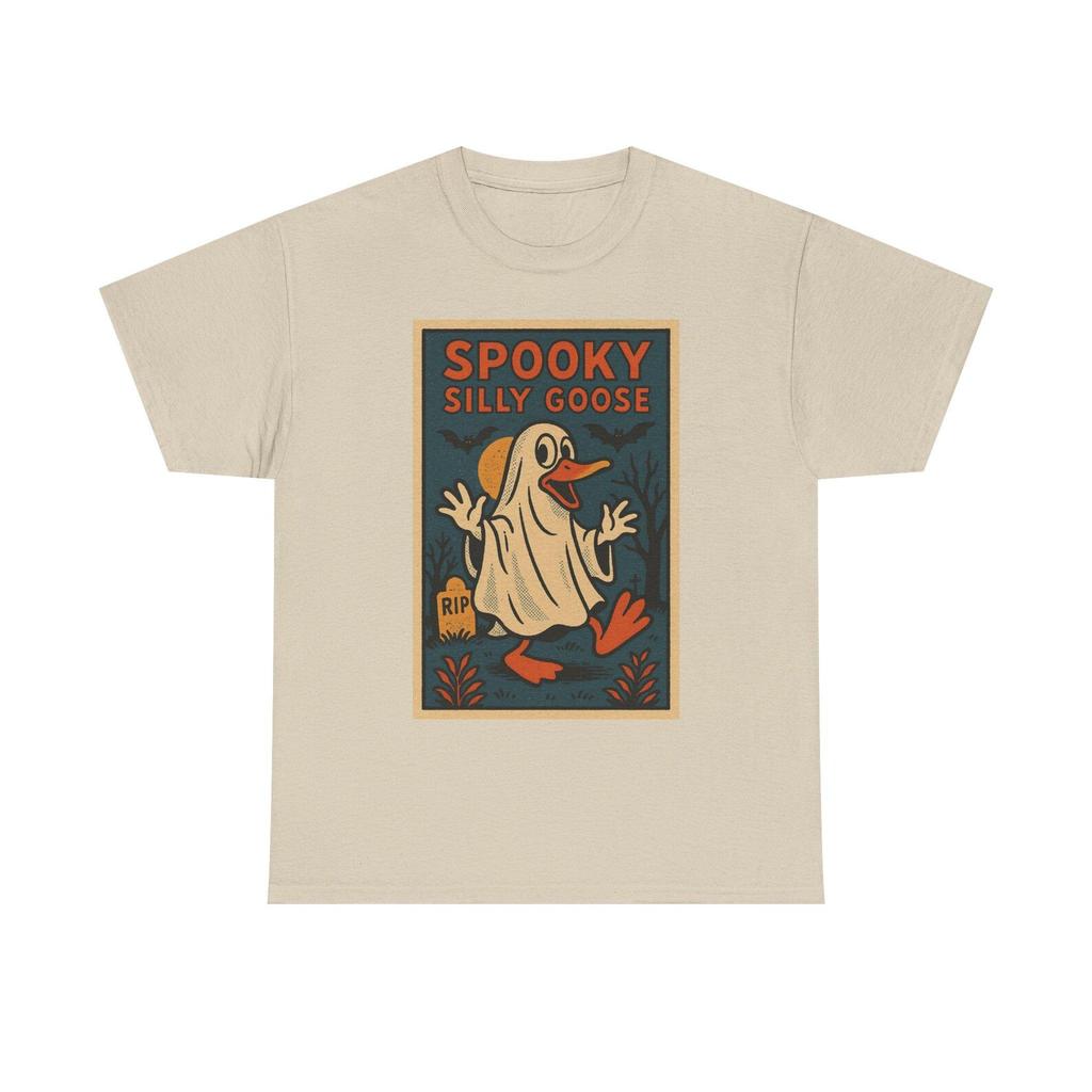 Spooky Silly Goose T-Shirt: Retro Comic Halloween Tee