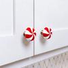 Yousheng 10/20/24Pcs Cabinet Door Knob Cover Christmas Peppermint Candy Drawer Closet Dresser Wardrobe Door Pull Handle Decoration Cover