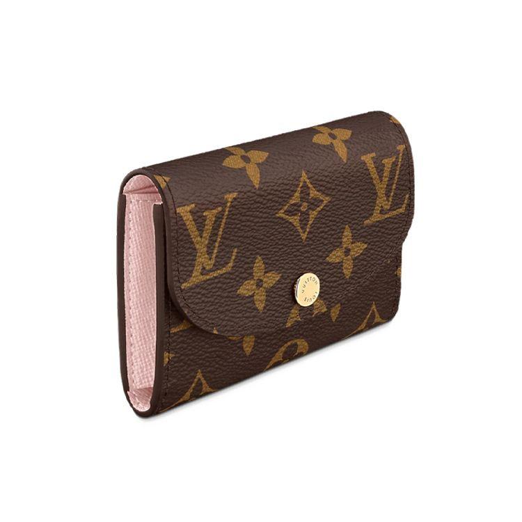 Louis Vuitton Кошелек для монет Rosalie Коричневый Канва с монограммой/Розовый Rose Ballerine Женские кошельки M62361