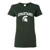 Женская футболка с логотипом-аркой Michigan State Spartans