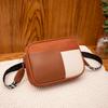 New Color Matching Women's Bag Casual Small Square Bag Shoulder Messenger Bag Contrasting Color Mobile Phone Bag Camera Bag One Piece