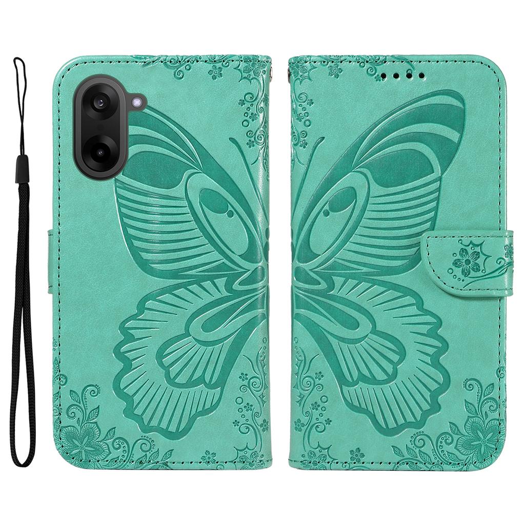 For OnePlus Nord CE5 5G/OnePlus Ace 5 Racing 5G Case Butterfly Pattern PU Leather Folio Flip Phone Cover