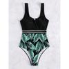European and American Sexy One-Piece Printed Bikini Women's Swimsuit