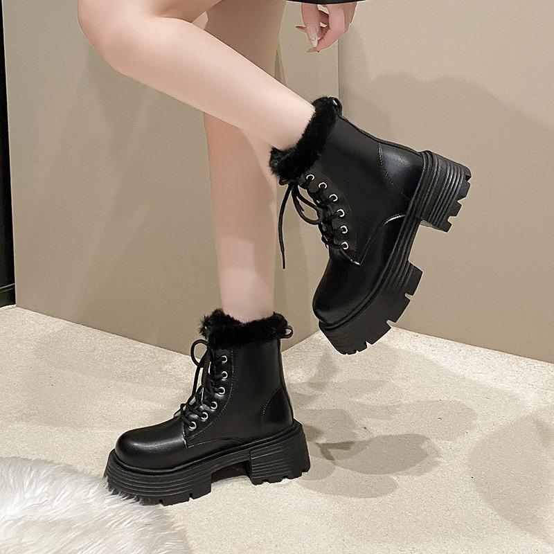 Модные новые дизайнерские бархатные теплые зимние сапоги для женщин, зимняя женская хлопковая обувь с мягкой подошвой, модные повседневные ботильоны на платформе для женщин