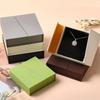 Магнитная застежка-клапан Упаковочная коробка для ювелирных изделий Коробка для ювелирных изделий из бумаги с откидной крышкой Кольцо Ожерелье Серьги