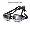 Adult Professional Myopia Swimming Glasses Adjustable HD Anti Fog Diopter Electroplate Goggles Swimming Equipment