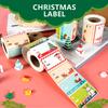Подарочные бирки - 500 наклеек, Рождественские подарочные бирки, Рождественские подарочные наклейки Самоклеящиеся рождественские бирки, Оберточная бумага Праздничные украшения
