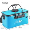 Foldable Wear-resistant Waterproof EVA Fishing Barrel Fishing Box Tools Box Optional Rechargeable Oxygen Pump 30cm/35cm/40cm/45cm/50cm Size Choices
