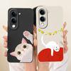 Чехол для Vivo Y04 Y29s Y19e Y19 2025 Обложка V2430 V2446 V2432 Милый Мультяшный Кот Кролик Мягкий Чехол для Vivo T4 Lite V2509 Защита
