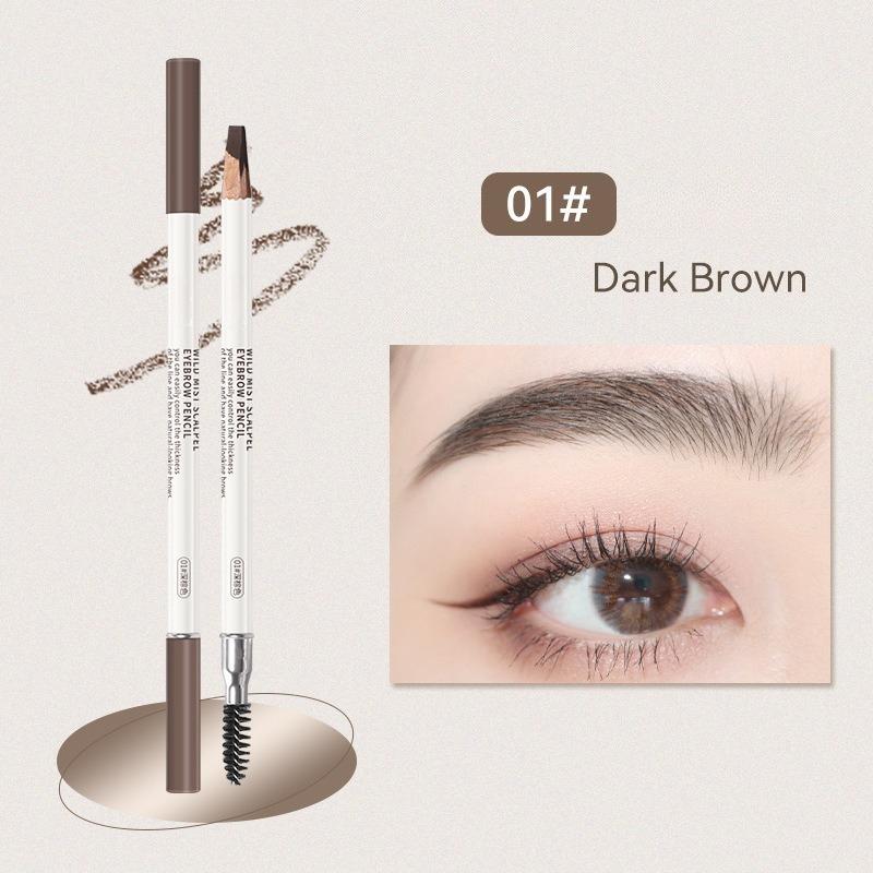Карандаш для бровей Wild Eyebrow Misty Machete Водостойкий Не размазывается Легко наносится Цвет Четкие волоски Защита от пота Двусторонний