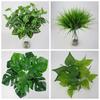 Vivid Home Cloth Office Artificial Plant Foliage Bush Green Grass Fake Leaf