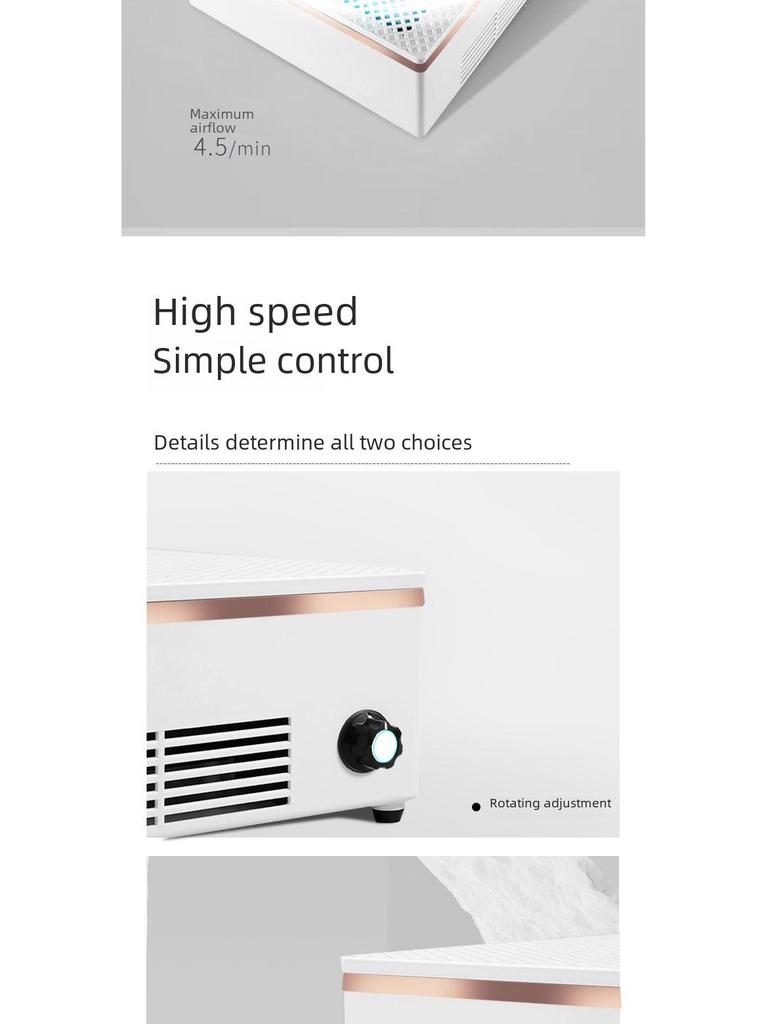 Портативный бесшумный пылесос для ногтей в японском стиле высокой мощности с настольным фильтром