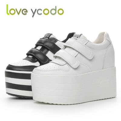 Женская модная повседневная кожаная обувь на очень толстой подошве, непромокаемая настольная обувь, простая удобная весенне-летняя осенняя студенческая модная повседневная обувь для девочек